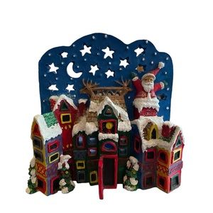 1995 Holiday Workshop 5 1/2” Handpainted Candlelight Scene